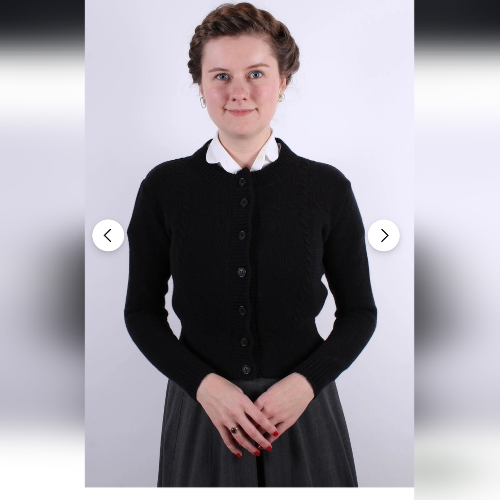 Vera Cardigan Black Wool XS
